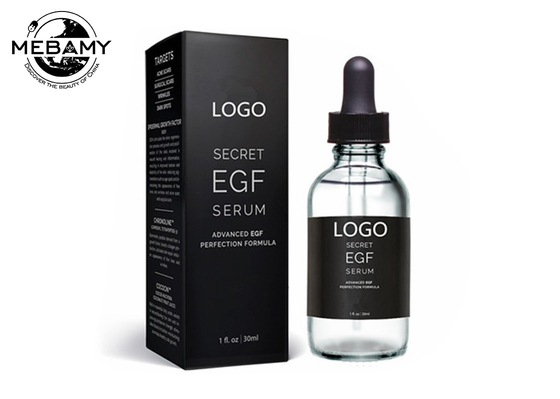 EGF réparant le sérum organique de visage, toute la bouteille en verre de sérum anti-vieillissement naturel