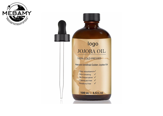 Huiles essentielles pures liquides, huile pressée à froid organique de jojoba pour la peau/cheveux