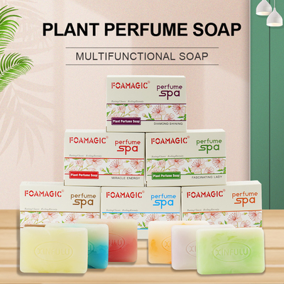 Huile essentielle faite main organique d'usine de parfum de savon d'ODM blanchissant le savon de toilette de Bath de corps