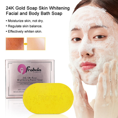 135g savon d'or du glutathion 24k pour le visage blanchissant l'éclairage