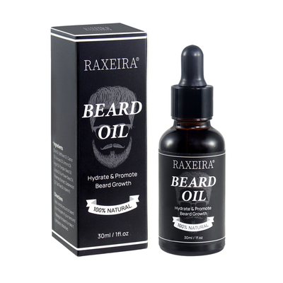 La marque de distributeur organique se ramollissent hydratant l'huile de croissance de barbe de force pour les hommes