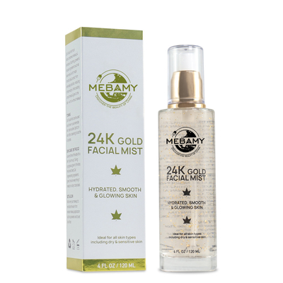 Jet facial de brume de Vegan d'or de l'acide hyaluronique 24K pour tous les types de peau