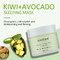 Masque protecteur de soins de la peau d'OEM hydratant l'acide hyaluronique Kiwi Avocado Night Sleep Mask