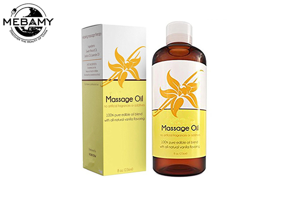 L'huile comestible sensuelle de massage d'Aromatherapy contiennent le jojoba/huile d'amandes