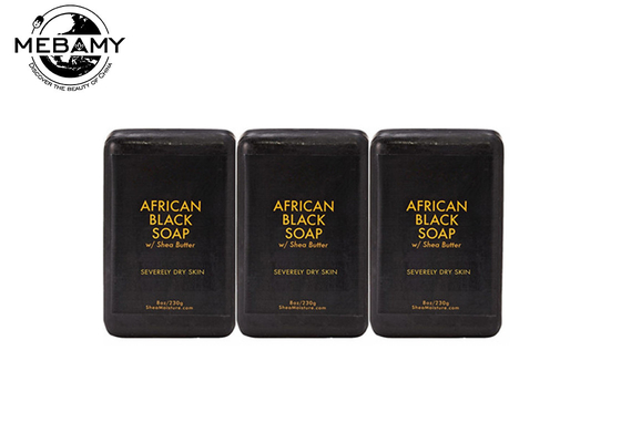 Le blanchiment du savon noir africain organique fait main écume bien anti- défaut