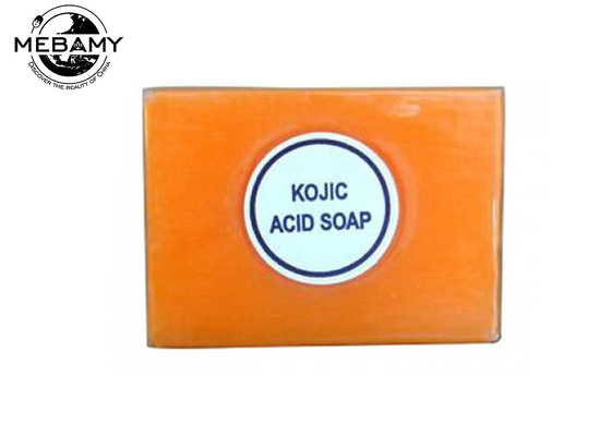 Allégement orange de peau de savon acide kojic antibactérien naturel pour le visage/corps