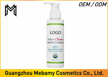 Lavage de nettoyage profond de visage de vitamine C organique pour les extraits botaniques de peau huileuse
