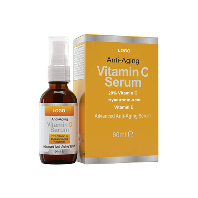Sérum de vitamine C de marque de distributeur d'OEM pour la peau de visage blanchissant le sérum anti-vieillissement anticipé